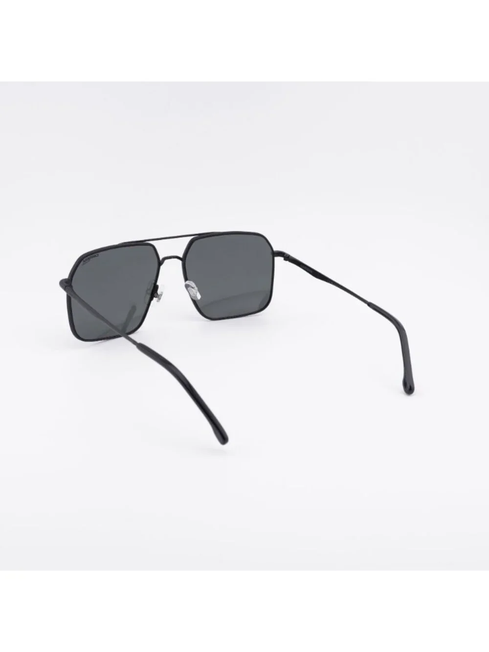 CARRERA 333/S 0003 M9 Sunglasses Black Aviator Frame, Grey Polarized Lenses